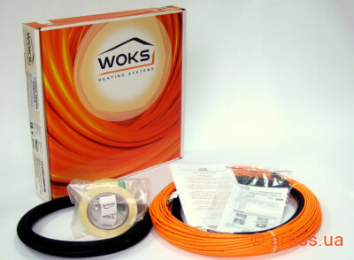Фото кабель двухжильный woks 10 - 125 (1250 вт)