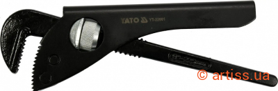 Фото ключ трубний розвідний 9" yato (0-60мм) l=225мм (yt-22001)