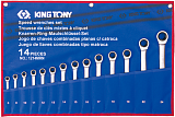 Набір ключів комбінованих з тріскачкою King Tony 8-24 мм 14 од. (12114MRN)