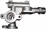01028 Трубка силуминовая входа газа в корпус газового редуктора для газовых колонок Dion