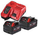 Набір акумулятор + зарядний пристрій M18 NRGCR-502 Milwaukee (4932479831)