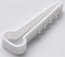 4) - Фото дюбель-ялинка для пласких дротів 14x6 біла apro (100 шт) (ft-145)