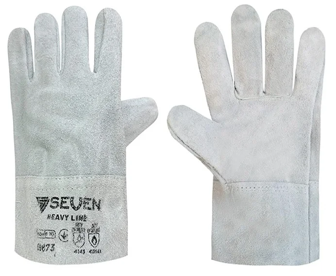 Рукавиця крага без підкладки сіра коротка Р10 Seven