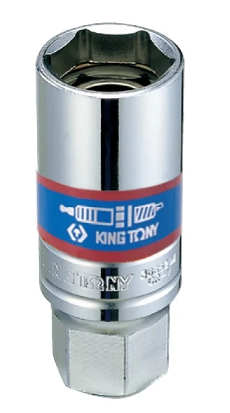Головка свічкова 3/8" 20,8мм 6-ти гранна з магнітним фіксатором King Tony (366521)