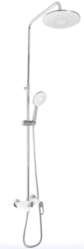 Душова система універсальна Lidz Latwa 1030 на три споживачі (з виливом) (k35) LDLAT1030WHI45427 White