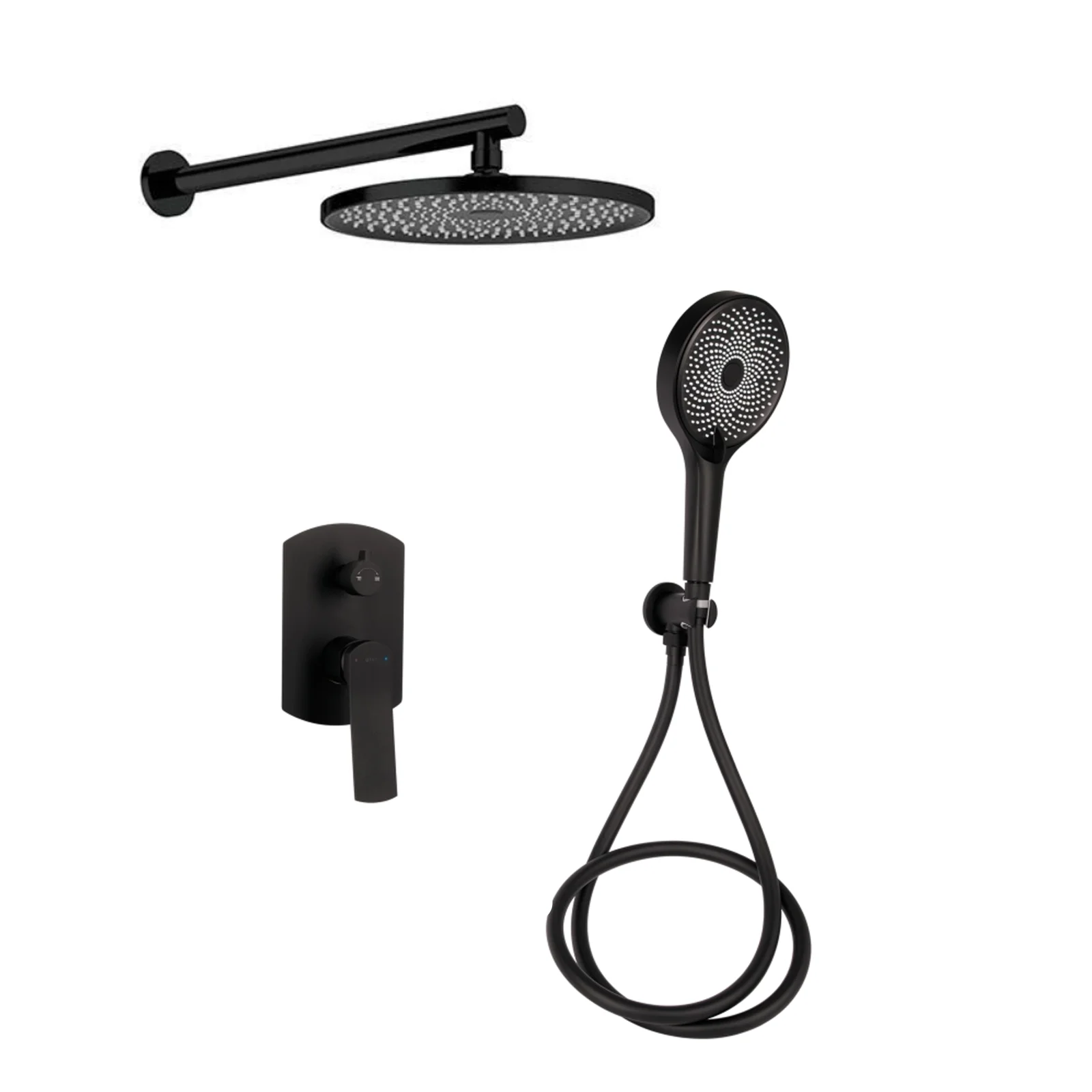 Душевая система Qtap Slavonice QTSLA113BLM45900 Черный