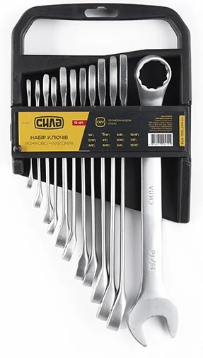 Набір ключів комбінованих 1/4"-15/16" 12 од. Сила (201143)