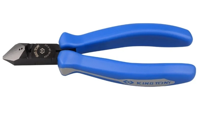 Кусачки бокові під кутом (знімач ізоляції) L=168 мм King Tony (6213-06)