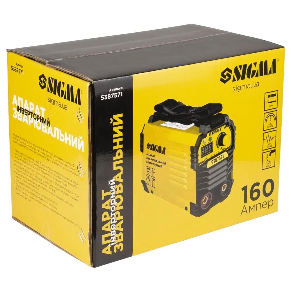 Зварювальний інвертор SIGMA ММА-160А (5387571)