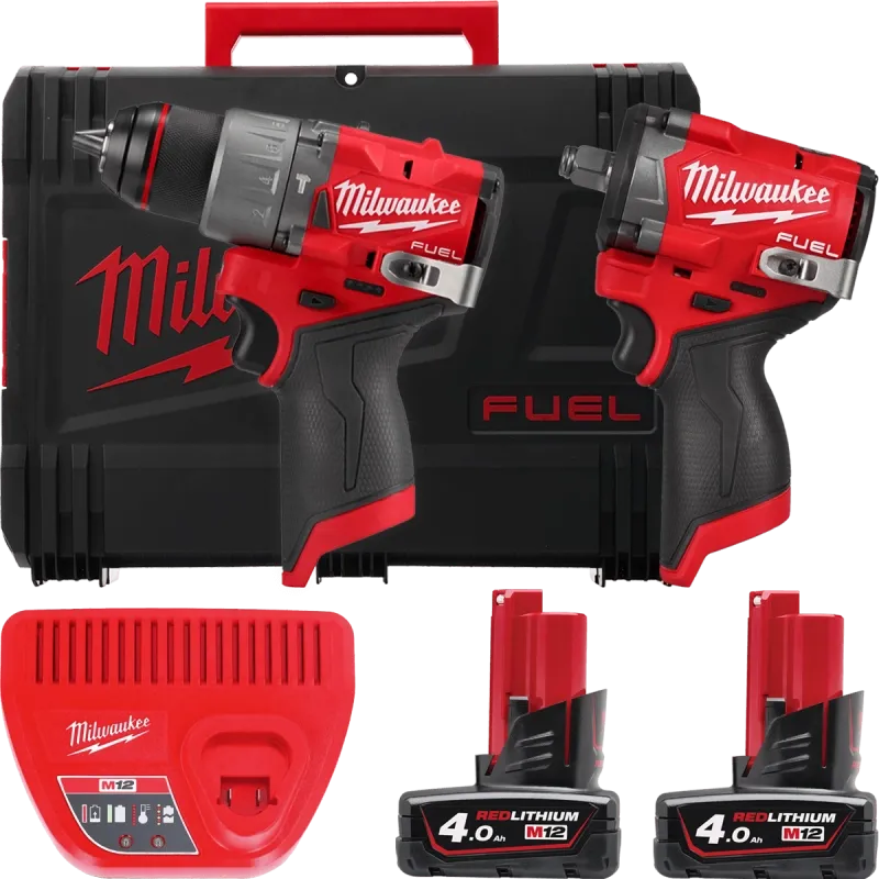 Набор аккумуляторных инструментов Milwaukee M12 FPP2X2-402X