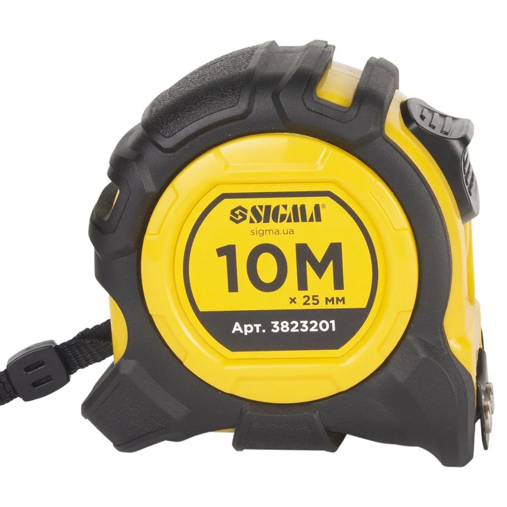 Рулетка магнітна Sigma Advanced 10м×25мм (3823201)