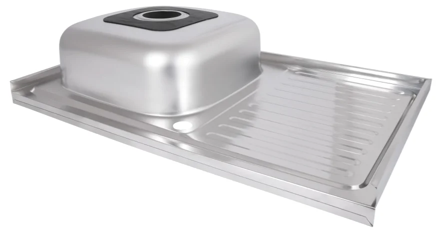 Кухонна мийка Brinex 5080-L (satin) 0,6 мм