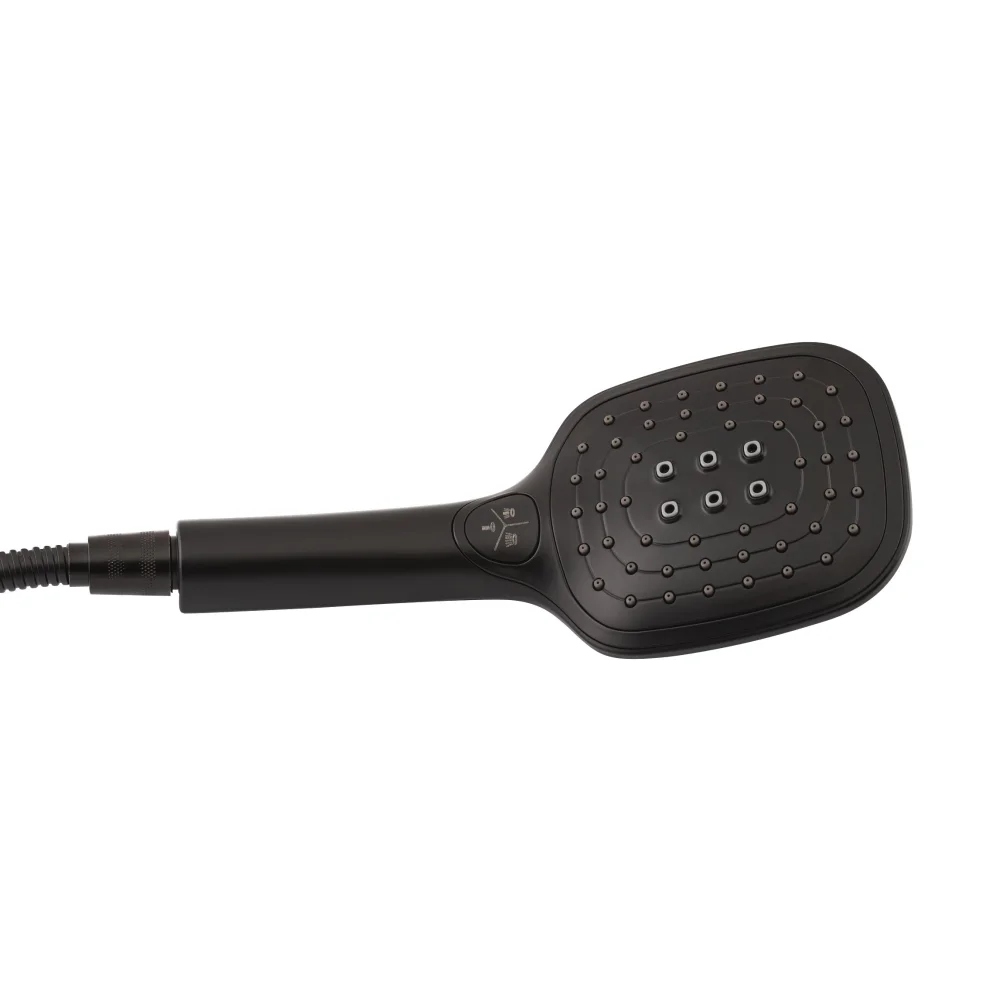 Душова система Lidz Kubis 1030 на три споживачі (з виливом) (k35) LDKUB1030BLA35724 Black - фото 4