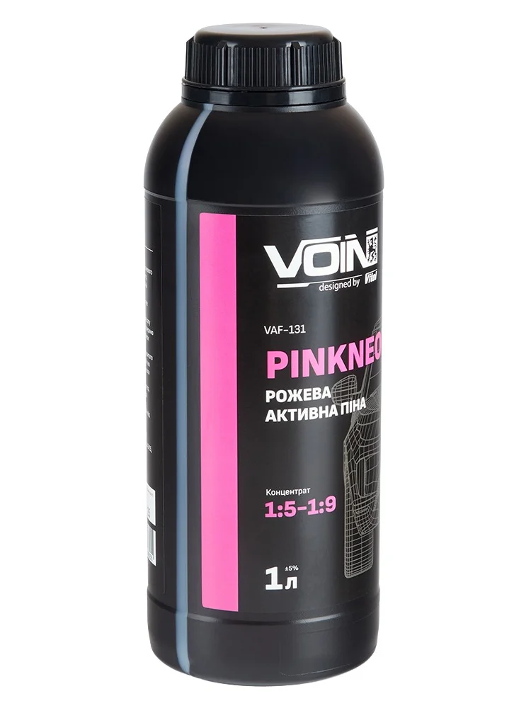 Активна піна Voin PinkNeon рожева 1 л 1:5-1:9 (pH12) (VAF-131)