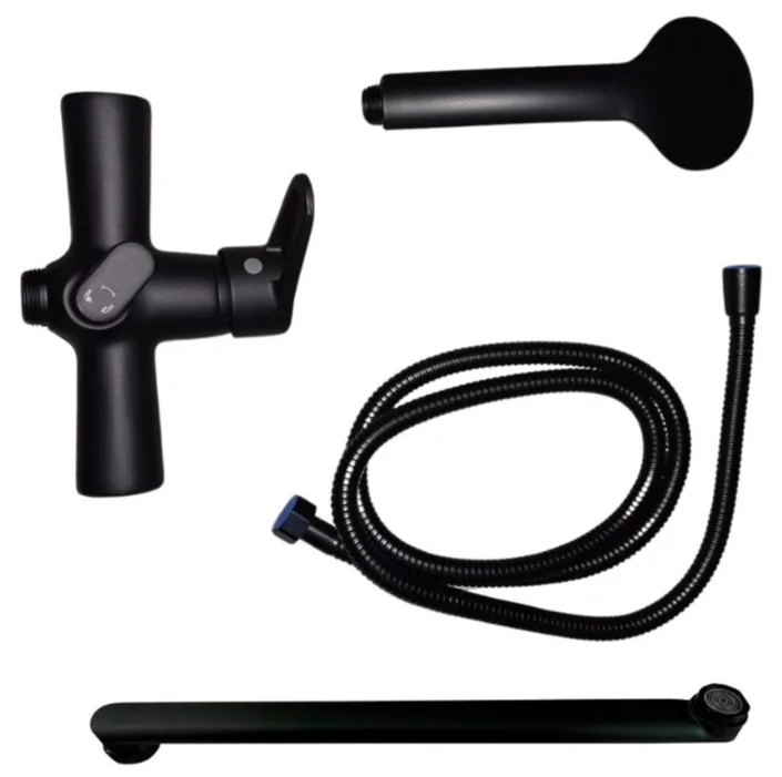 Змішувач для ванни Lidz Nicole 005 Black (k35) - фото 7