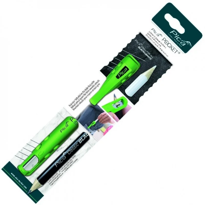 Кофр з точилкою + Олівець універсальний 2-х сторонній Pica Pocet (505/03)
