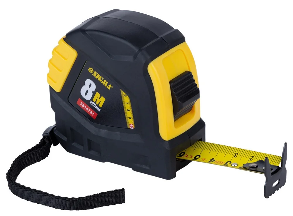 Рулетка прогумована 8 м х 25 мм Sigma (3814741)