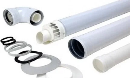 Коаксіальний димохід для конденсаційних котлів Rocterm 60/100 (універсальний)