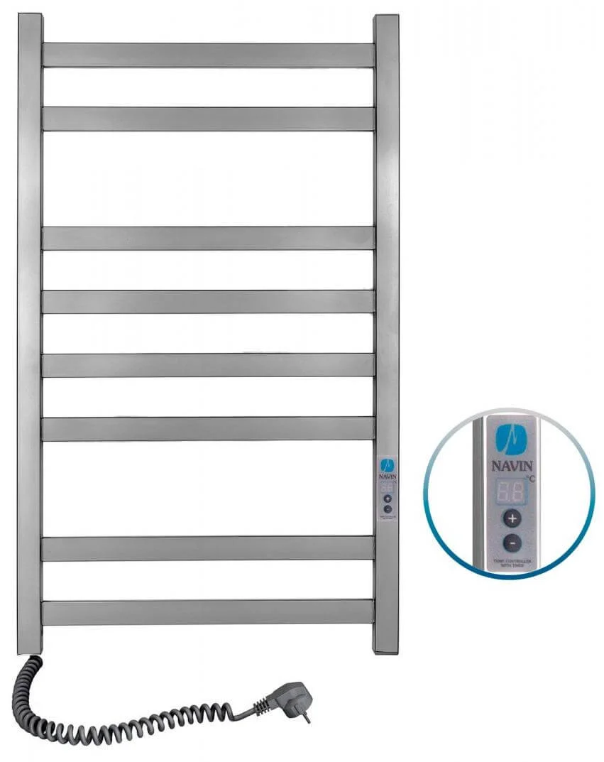 Рушникосушка електрична Navin Авангард 480 х 800 Digital нерж сатин