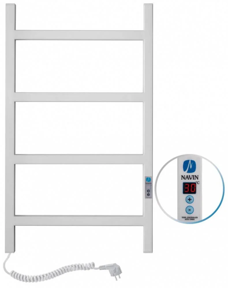 Рушникосушка електрична Navin Nordic 500 х 800 Digital білий оксамит
