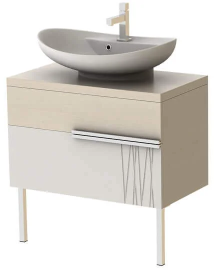 Тумба підвісна Ювента MATRIX МХ-75C з умивальником Mili 645