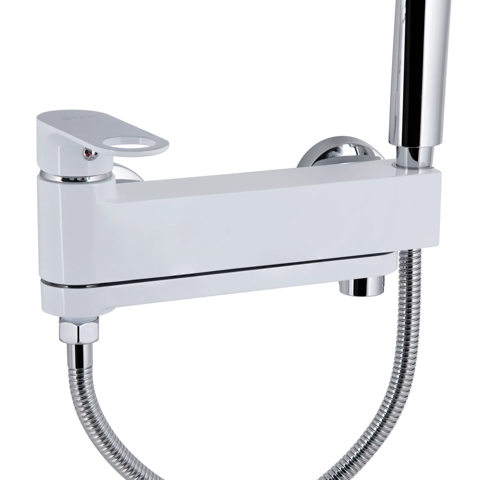 Смеситель для ванны Qtap Jay 260 Хром / Белый - фото 4