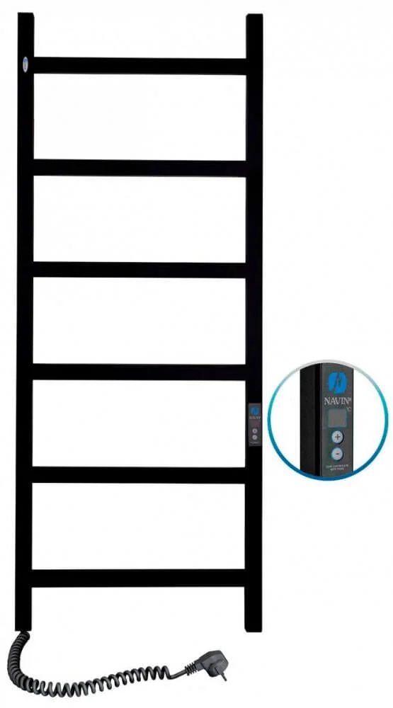 Рушникосушка електрична Navin Nordic 500 х 1200 Digital чорний муар