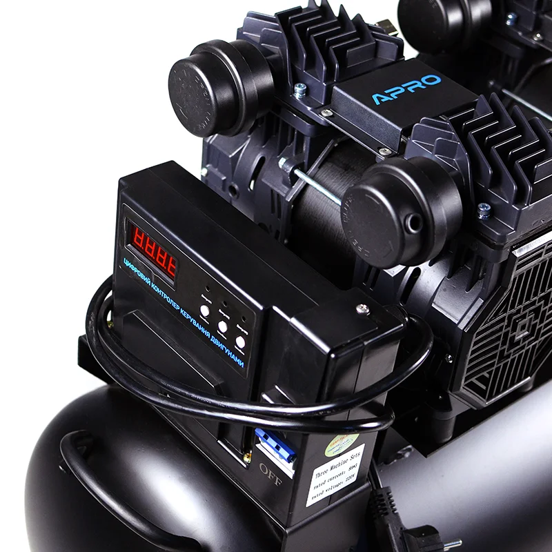 Компресор шестициліндровий безмасляний OFE-100 Apro 3х1.5кВт 712л/хв 100л (850174) - фото 4