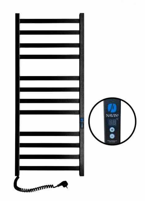 Рушникосушка електрична Navin Авангард 480 х 1200 Digital чорний муар