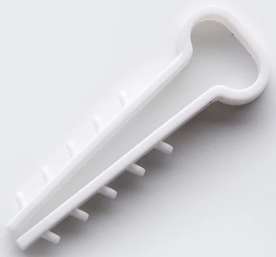 Дюбель-ялинка для пласких дротів 10x5 білий Apro (100 шт) (FT-105)