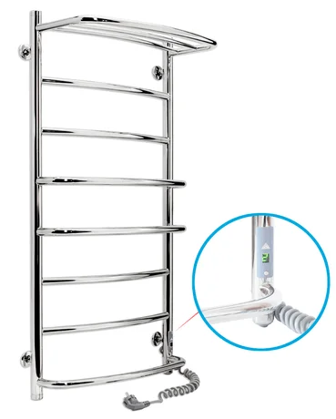 Рушникосушка Електрична Laris Єврофлеш П8 500 х 1000 з полицею