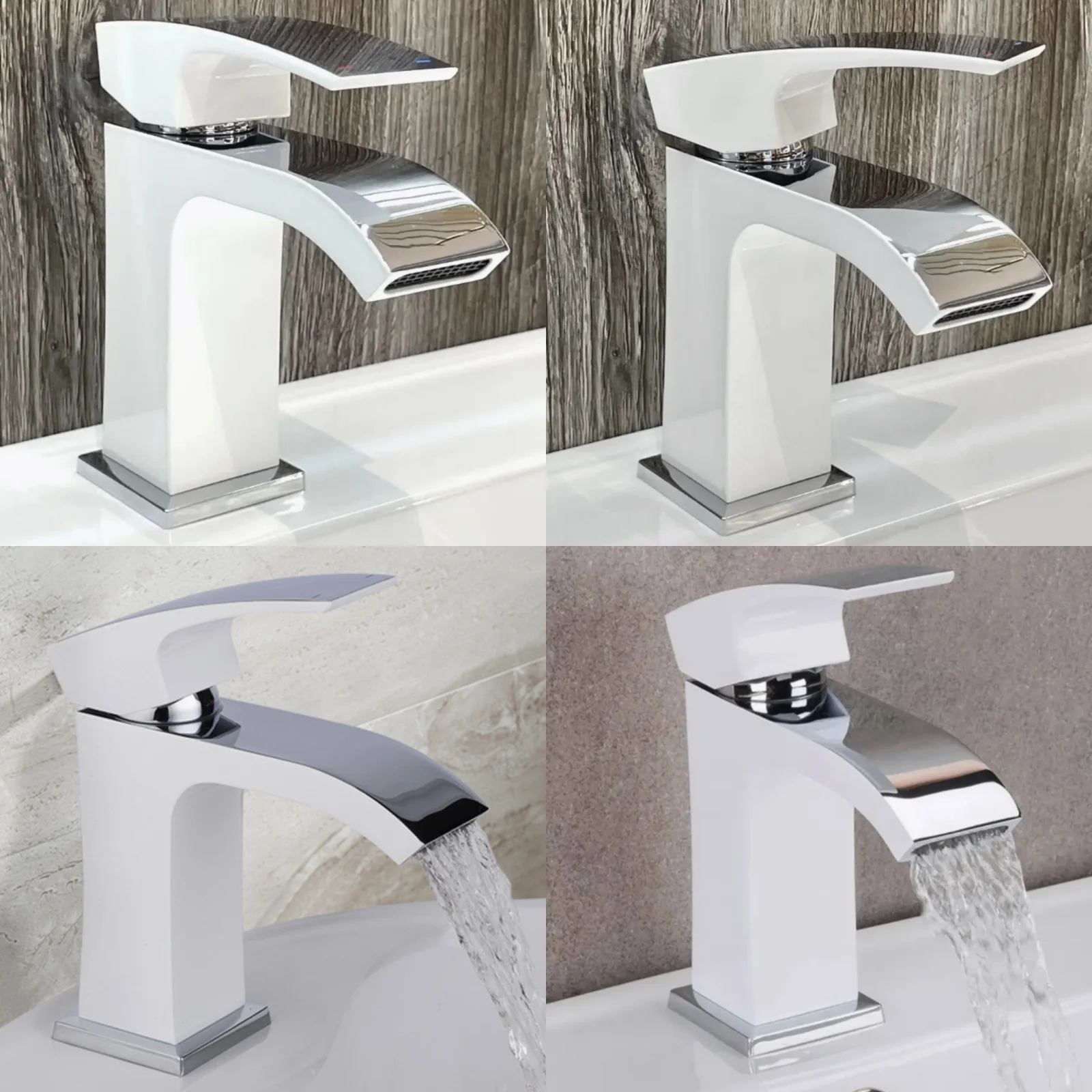Смеситель для раковины Qtap Swan Cascada 270 Хром / Белый - фото 7