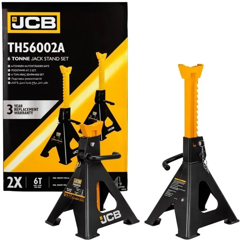 Комплект рейкових підставок під авто 6т (2 шт) JCB Tools JCB-TH56002A