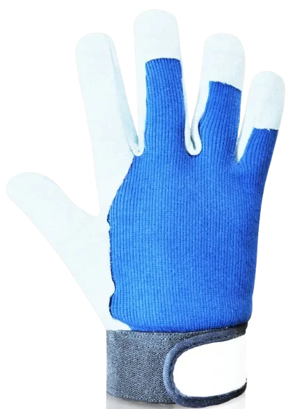 Рукавички спилкові з манжетом на липучці Velcro Trident (7620)