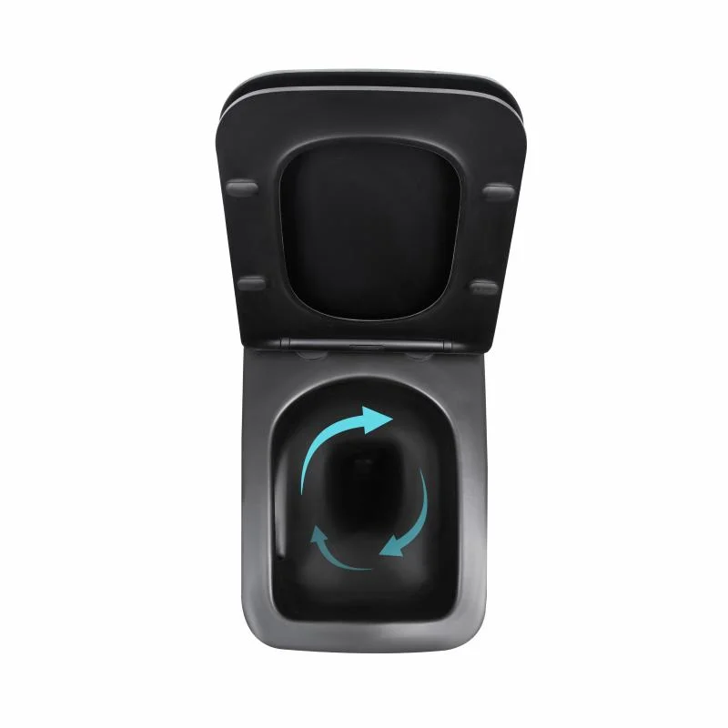 Унітаз підвісний Qtap Gemini Ultra Quiet QTGEM28BLM50505 Чорний (Slim, Duroplast, Soft-close, Quick Release) - фото 6