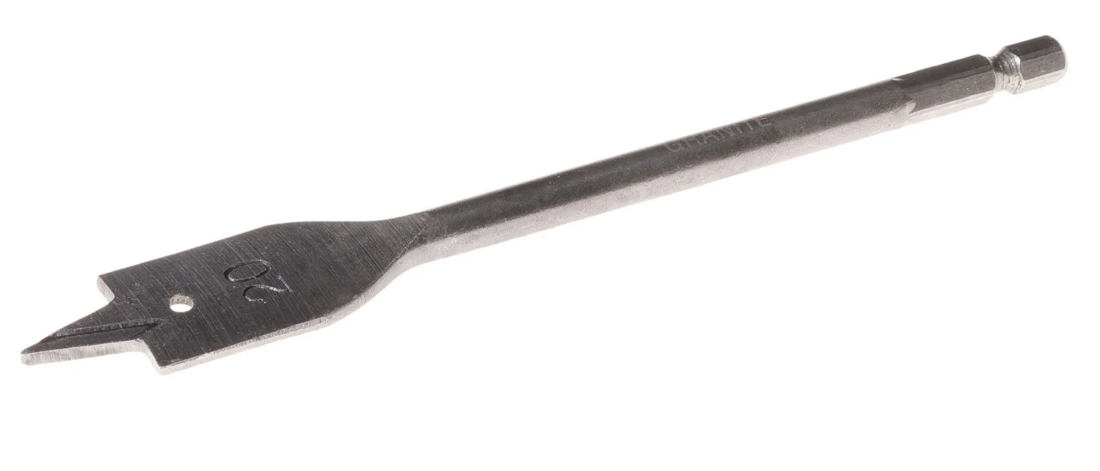 Пір'яне свердло по дереву Ø 20 мм L152 мм з шестигранним хвостовиком 1/4" Granite (2-12-020)