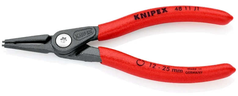 Щипці прецизійні для внутрішніх стопорних кілець Knipex L=140 мм (48 11 J1)