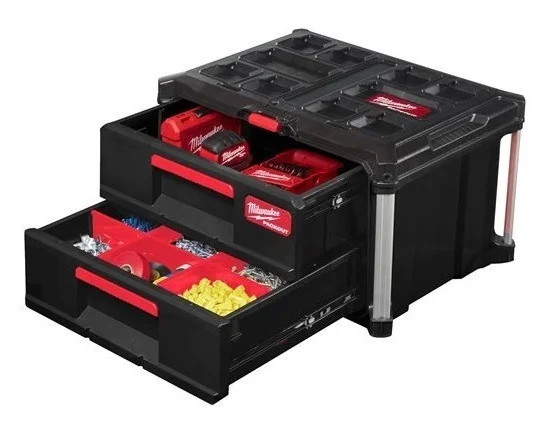 Ящик для инструмента с 2-мя выдвижными отсеками Milwaukee PACKOUT 2 DRAWER (4932472129) - фото 3
