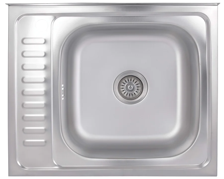 Кухонна мийка Brinex 6050-R (satin) 0,6 мм