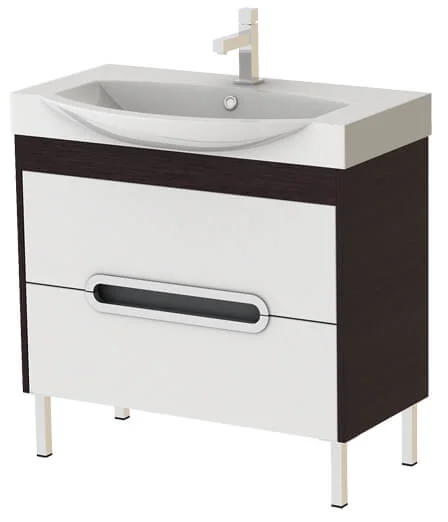 Тумба Ювента Monza Mn-85 з умивальником Plazma 85 Венге