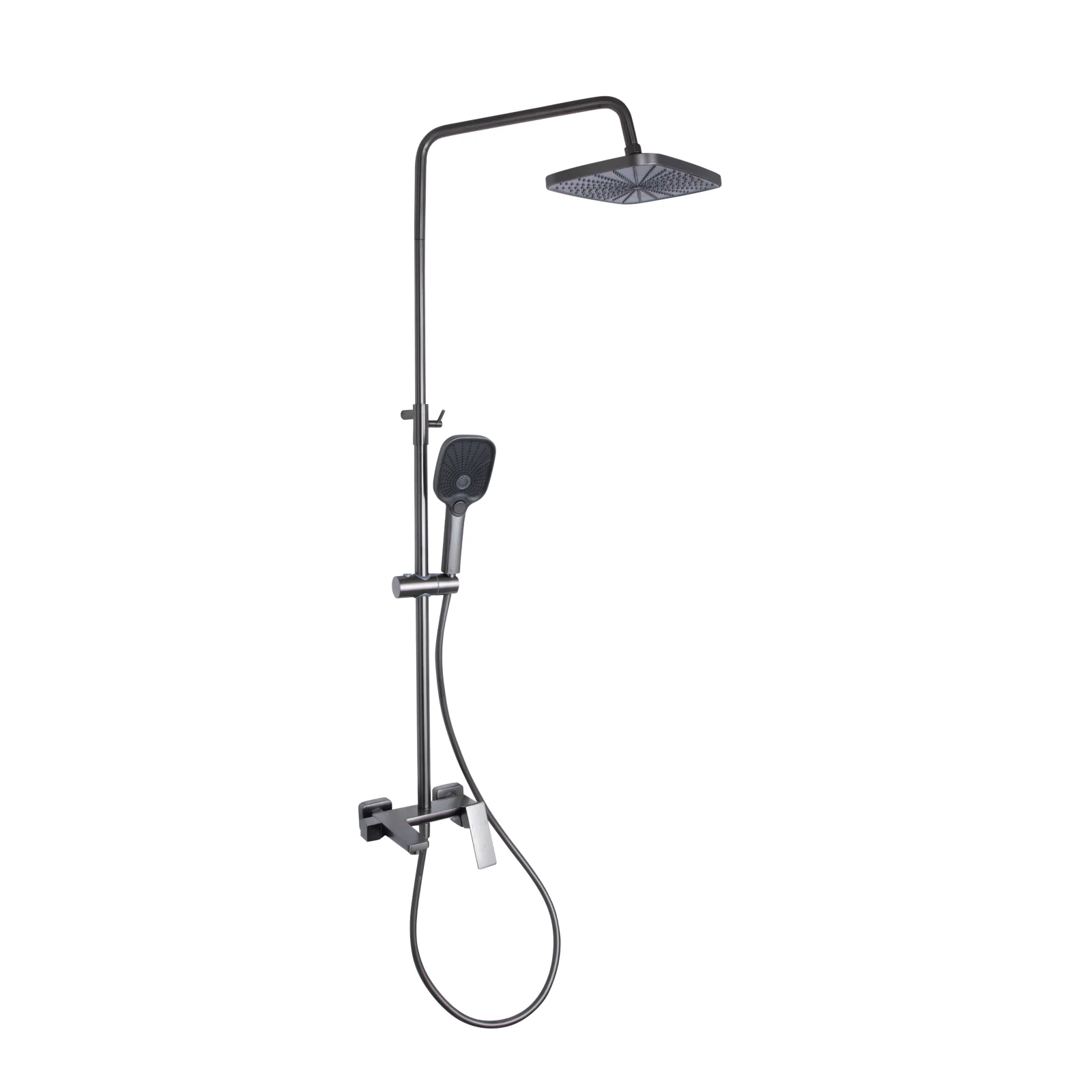 Душевая система Qtap Gemini QTGEM111GMB45688 Gunmetal Black PVD