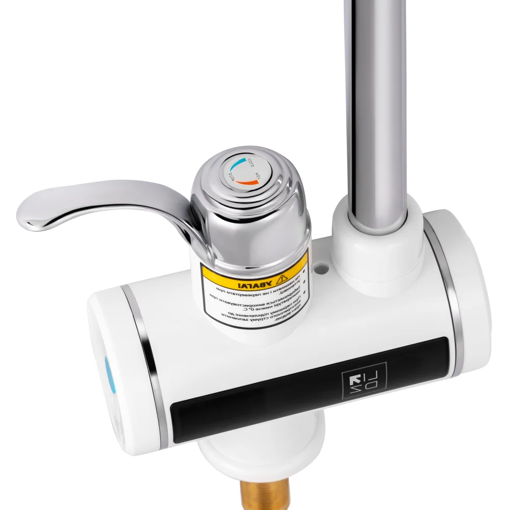 Кран водонагрівач для кухні Lidz Warm 00 058 Хром / Білий - фото 3