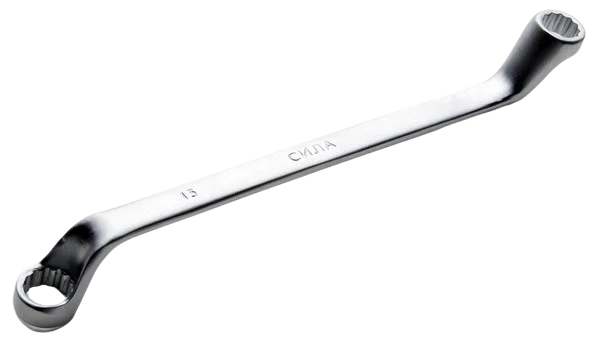 Ключ накидний 10×11 мм кут 75° Сила (201311)