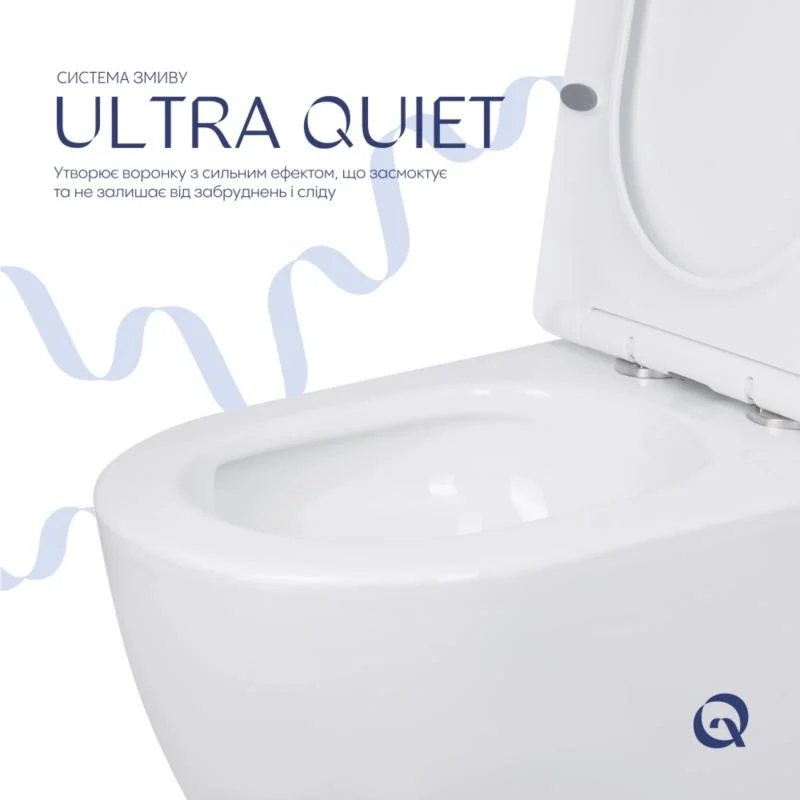 Унітаз-компакт Qtap Jay Eco Ultra Quiet QTJAY27W48749 (Soft-close) - фото 5