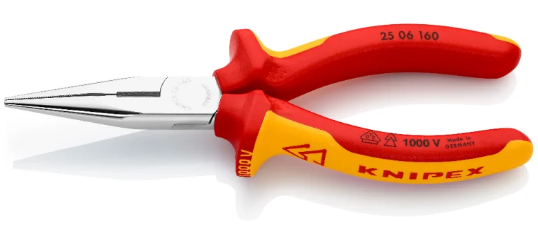 Плоскогубці з ріжучими крайками Knipex L=160 мм (25 06 160)