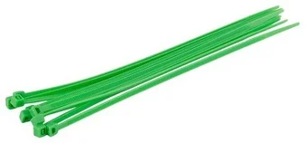 Нейлонова стяжка 4.8x300 мм зелена (100 шт) MasterTool (20-1732)