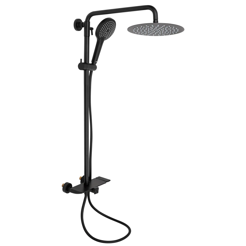 Душевая система Qtap Sloup 51105OGB Черный