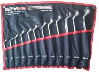 Набір накидних ключів 6-32 мм 12 од. кут 75° Baum (20-12M)