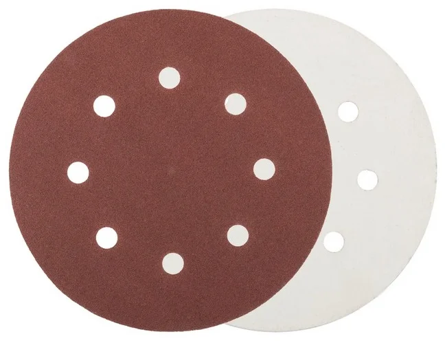 Шліфувальний круг на липучці Ø 125мм P600 8 отворів (5 шт) MasterTool 08-2560-H