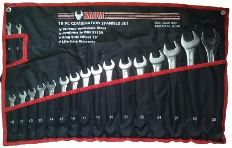Набір ключів комбінованих 8-32 мм 18 од. Baum (30-18M)